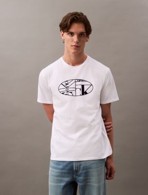 Oval Logo Graphic Classic Crewneck T-Shirt | Calvin Klein