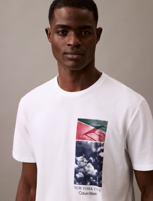 Cloud Graphic Classic Crewneck T-Shirt, Brilliant White