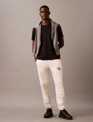 Archive Logo Fleece Jogger, Bone White / Chalk