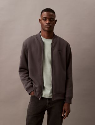 Bonded Sherpa Bomber Jacket, Forged Iron