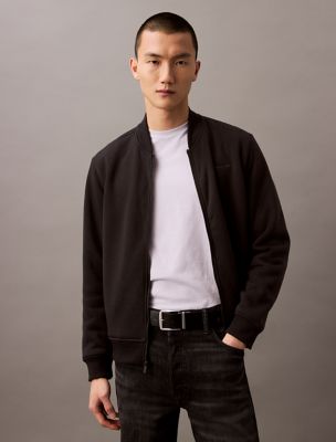 Bonded Sherpa Bomber Jacket, Black Beauty