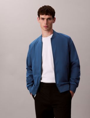 Matte Bomber Jacket, Alfalfa Blue 