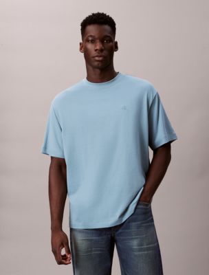 Archive Logo Relaxed Crewneck T-Shirt, Smoke Blue