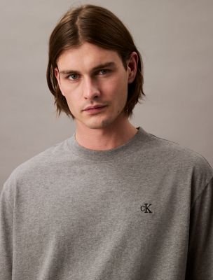 Archive Logo Relaxed Crewneck T-Shirt, Grey Heather