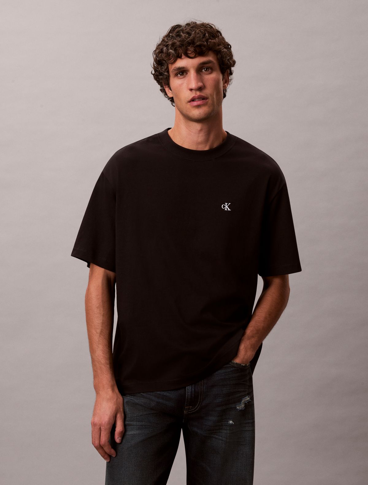 Monogram Logo Relaxed Crewneck T-Shirt