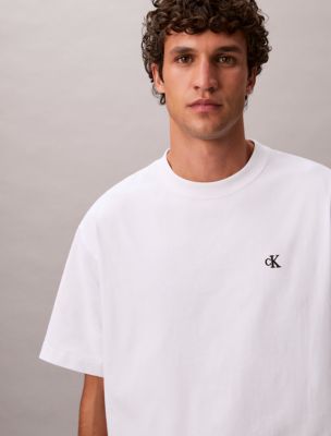 Monogram Logo Relaxed Crewneck T-Shirt | Calvin Klein