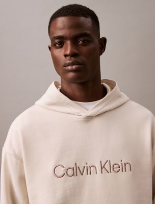 Standard Logo Terry Relaxed Hoodie, Chalk