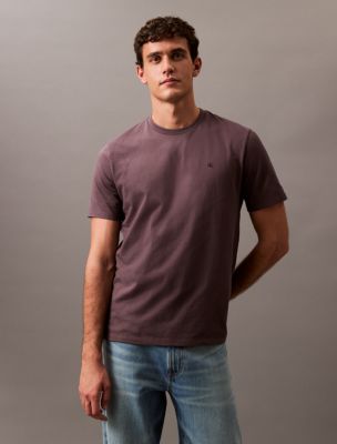 Smooth Cotton Monogram Logo T-Shirt, Raisin