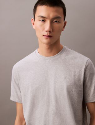 Smooth Cotton Monogram Logo T-Shirt, Heroic Grey Htr