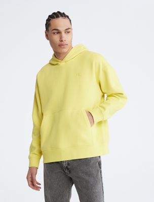 Archive Logo Relaxed Fleece Hoodie, Lime Luster