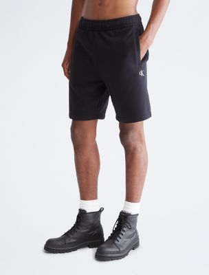 Archive Logo Fleece Shorts, Black Beauty