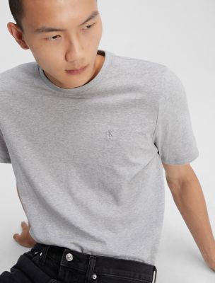 Мужские футболки Calvin Klein Smooth Cotton Monogram T-Shirt — фото 4