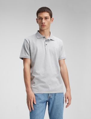 Smooth Cotton Polo Shirt, Heroic Grey Heather