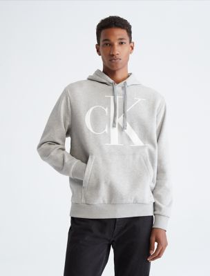 Monogram Fleece Hoodie, Heroic Grey Heather