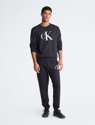 Мужские брюки Calvin Klein Monogram Logo Fleece Joggers — фото 4