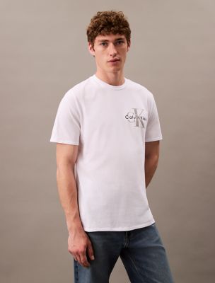 Monogram Logo Graphic Classic Crewneck T-Shirt, Brilliant White