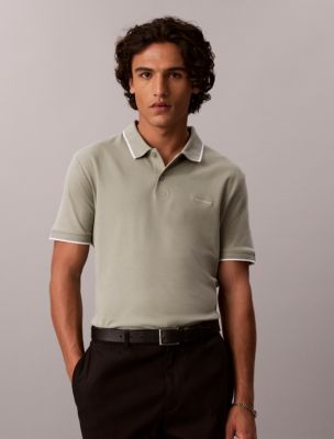 Liquid Touch Tipped Polo Shirt, Shadow