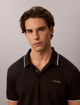 Мужские рубашки Calvin Klein Liquid Touch Tipped Polo Shirt — фото 2