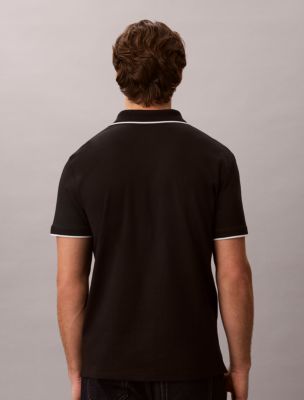 Мужские рубашки Calvin Klein Liquid Touch Tipped Polo Shirt — фото 4