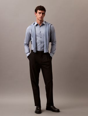 Slim Stretch Button-Down Shirt, Vintage Indigo