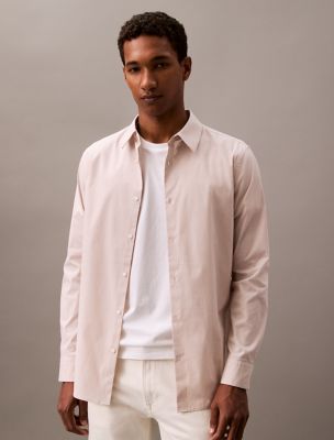 Slim Stretch Button-Down Shirt, Amphora