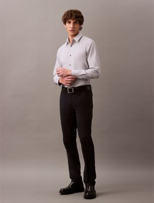 Slim Stretch Button-Down Shirt, Sedona Sage