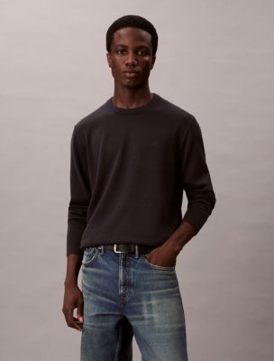 Smooth Cotton Sweater, Vulcan