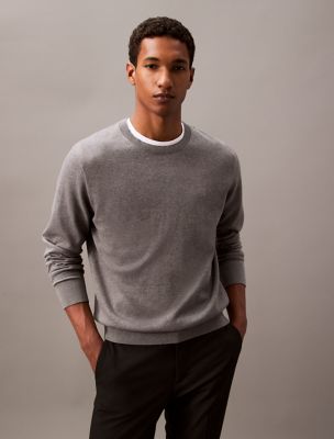 Smooth Cotton Sweater, B30 Grey Heather