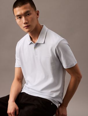 Liquid Cotton Tipped Polo Shirt, Plein Air