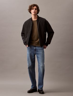 Extra Fine Merino Blend Crewneck Sweater, Tarmac