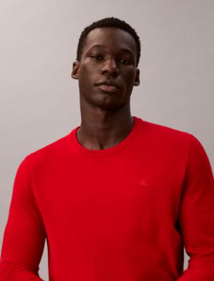 Мужские свитеры Calvin Klein Extra Fine Merino Blend Crewneck Sweater — фото 2