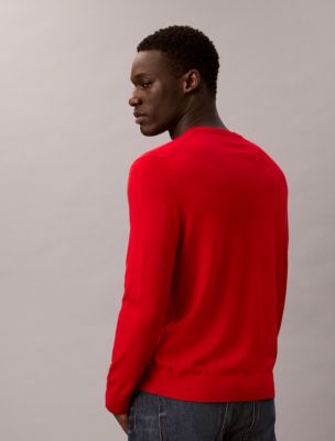 Мужские свитеры Calvin Klein Extra Fine Merino Blend Crewneck Sweater — фото 4