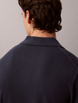Мужские свитеры Calvin Klein Extra Fine Merino Blend Polo Sweater — фото 5