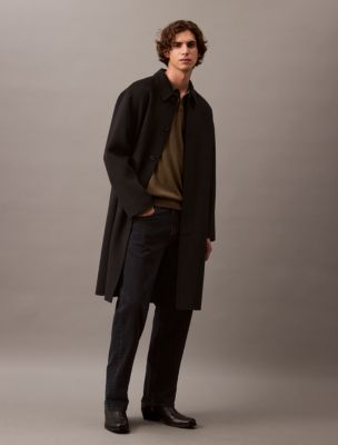 Extra Fine Merino Blend Polo Sweater, Tarmac