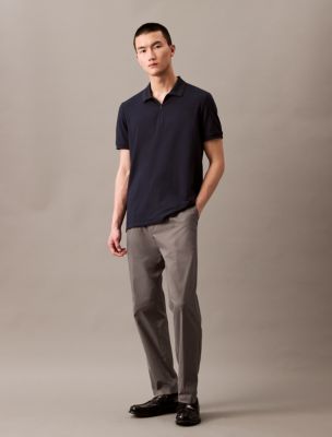 Tech Pique Zip Polo Shirt | Calvin Klein