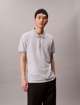 Tech Zip Polo Shirt, Heroic Grey Heather