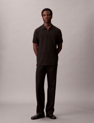 Tech Pique Zip Polo Shirt | Calvin Klein
