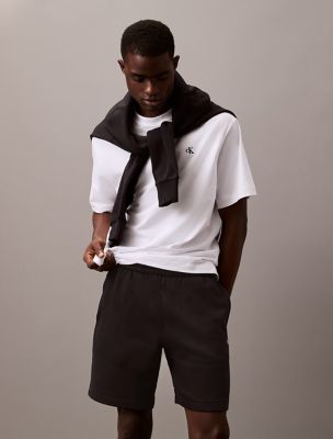 Archive Logo Fleece Shorts, Black Beauty