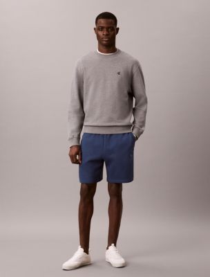 Archive Logo Fleece Shorts, Dark Denim