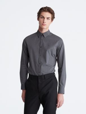 Windowpane Slim Stretch Button-Down Shirt, Magical Forest
