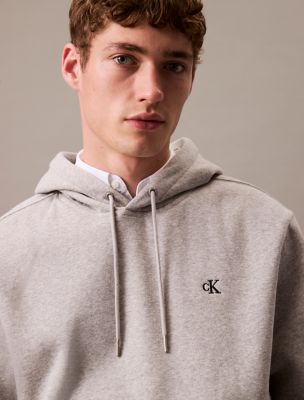 Archive Logo Fleece Drawstring Hoodie, Heroic Grey Heather