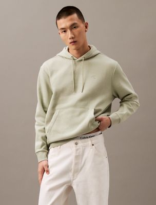 Archive Logo Fleece Drawstring Hoodie, Desert Sage