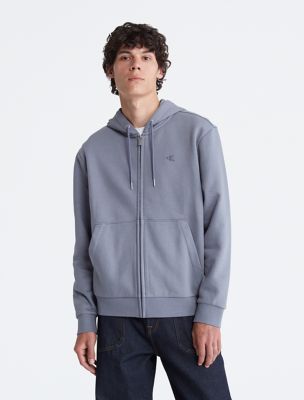 Archive Logo Zip Fleece Hoodie, Folkstone Gray