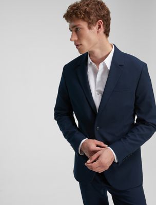 Refined Stretch Blazer, Dark Sapphire