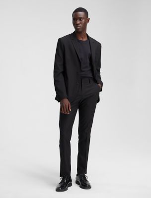 calvin klein black dress pants Men's Skinny Fit Stretch Pants, 29W x 30L, at Amazon Men's Clothing store ready style on these solid black suit pants.Fit Calvin Klein Men's Skinny-Fit Wool