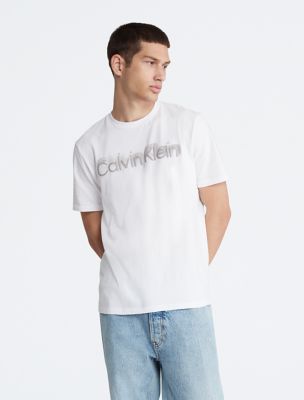 Faded Logo Crewneck T-Shirt, White