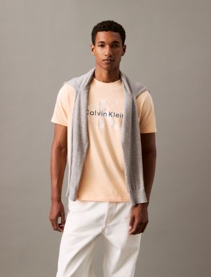 Monogram Logo Crewneck T-Shirt, Cream Puff