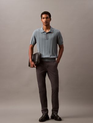 Cotton Flex Chino, Asphalt