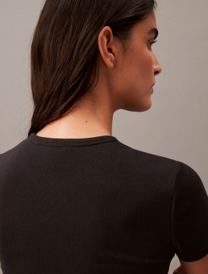 Cotton Contour Rib T-Shirt - thumbnail 4