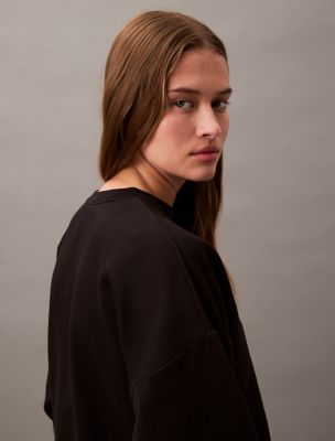 Женские худи Calvin Klein Monogram Fleece Cropped Sweatshirt — фото 2
